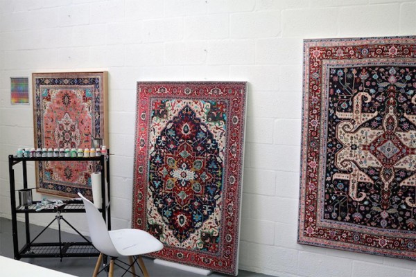 Stunning hand-painted persian carpets by Jason Seife