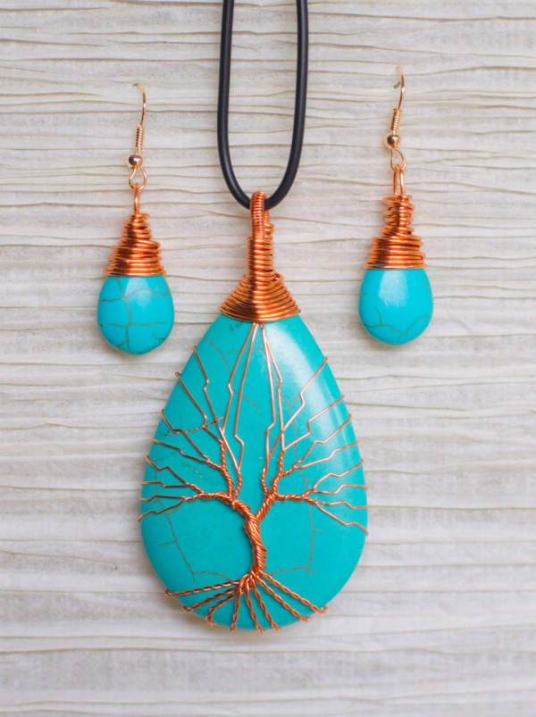 Tree of Life necklaces created by Recycled Beautifully