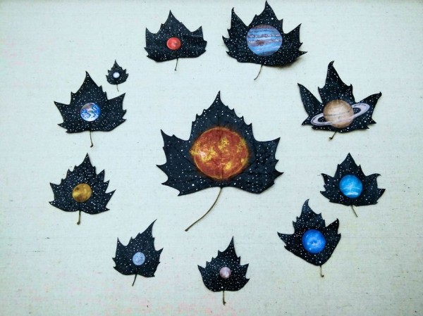 24 Fallen Leaves, magical art by Kristi Botkoveli (Nancy Woland) and   Beka Zaridze