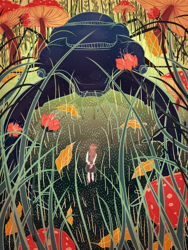 Thumbelina, illustration by Kailey Whitman
