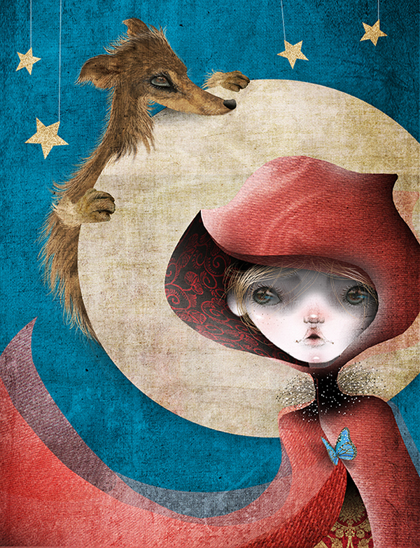 Red riding hood, illustration by Felipe Echeverria