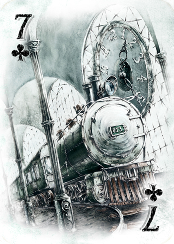 Elwira Pawlikowska: handmade illustrations for Steampunk Playing Cards