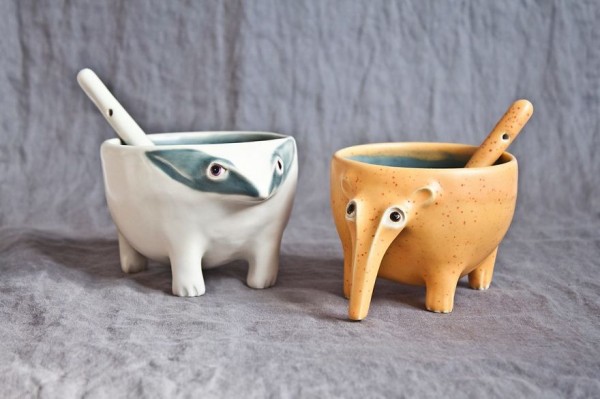 Magical ceramic animals by PhoCeramics