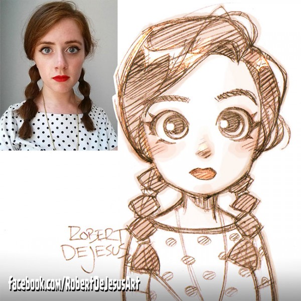 Robert DeJesus turns total strangers into awesome anime characters