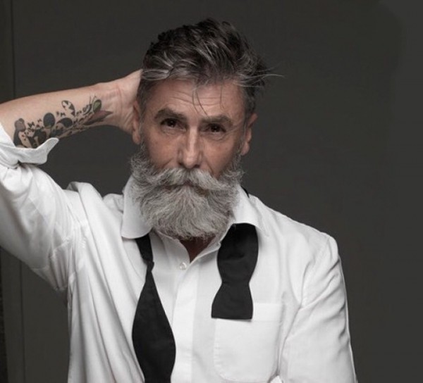 60-year-old man becomes a fashion model after growing a beard