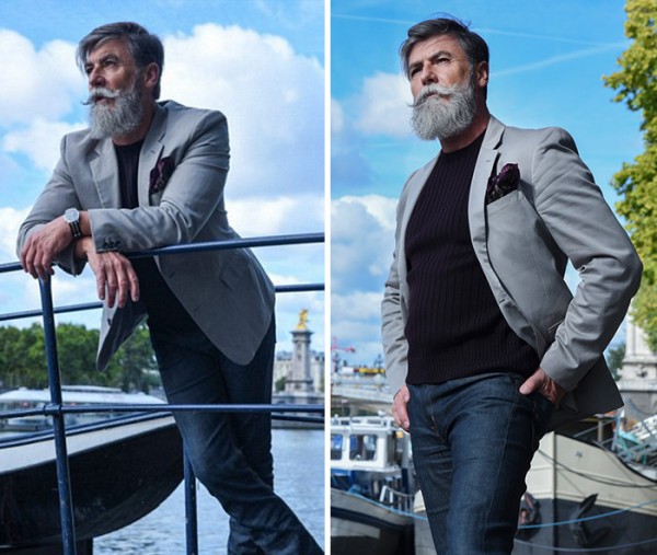 60-year-old man becomes a fashion model after growing a beard