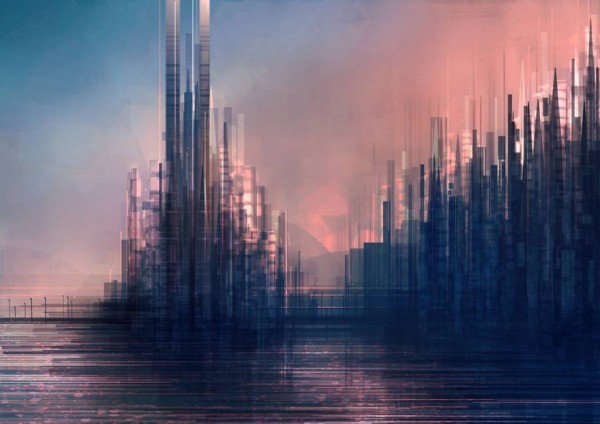 Geometric cityscapes and landscapes by Scott Uminga