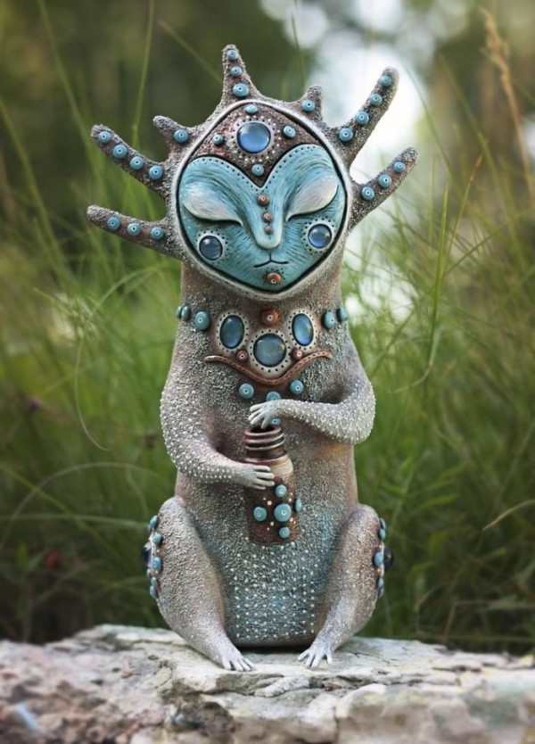 Krakazyabra Art, unique hand made sculpture from a different world