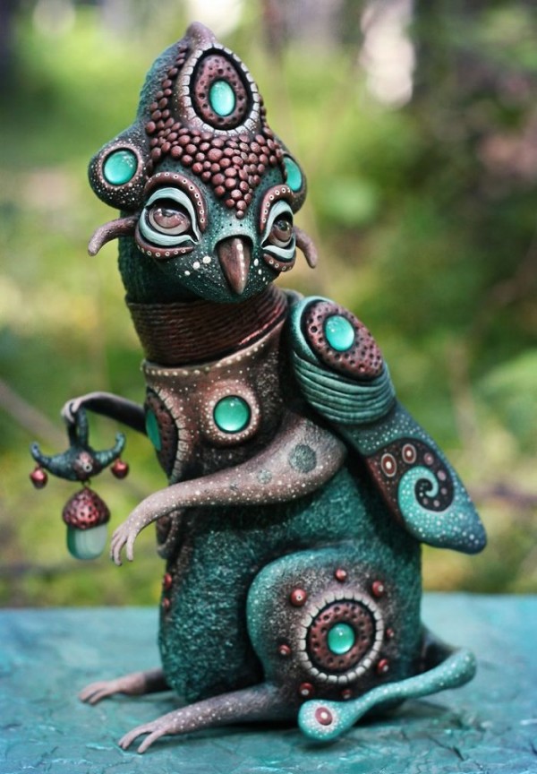 Krakazyabra Art, unique hand made sculpture from a different world