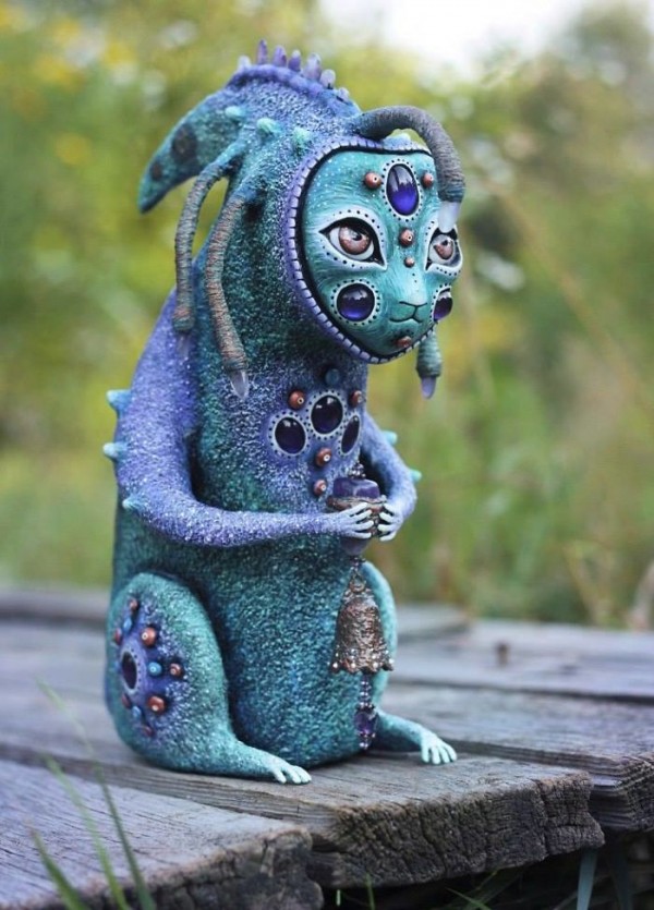 Krakazyabra Art, unique hand made sculpture from a different world