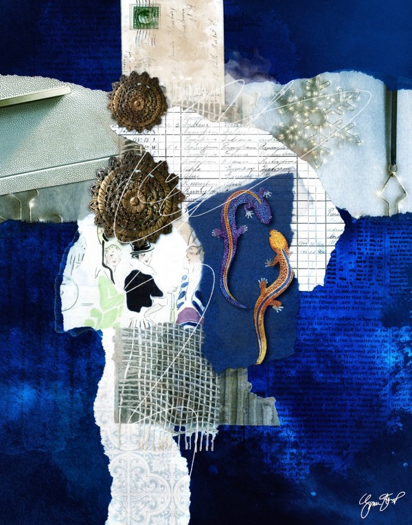 Collage & Mixed Media by Gina Startup