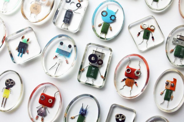 TinyRobots, one-of-a-kind creatures made completely out of recycled materials