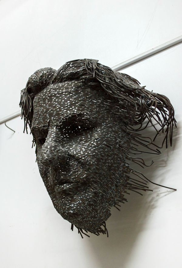 Complexity of Man’s Inner Psyche, fragmented wire sculptures by Darius Hulea