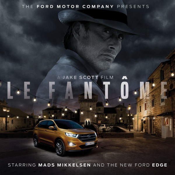 Mads Mikkelsen, Le Fantome & Ford Edge, photography by Nigel Harniman
