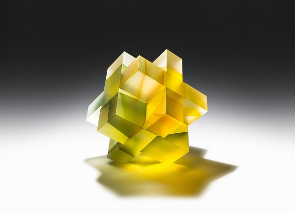 Segmented glass sculptures by Jiyong Lee