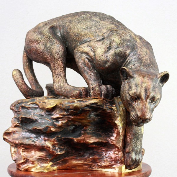 Ambush - bronze, sculpture by Igor Gosling