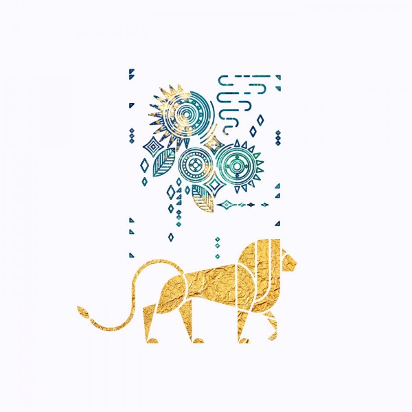 Lion, illustration by Artsy Kiddo