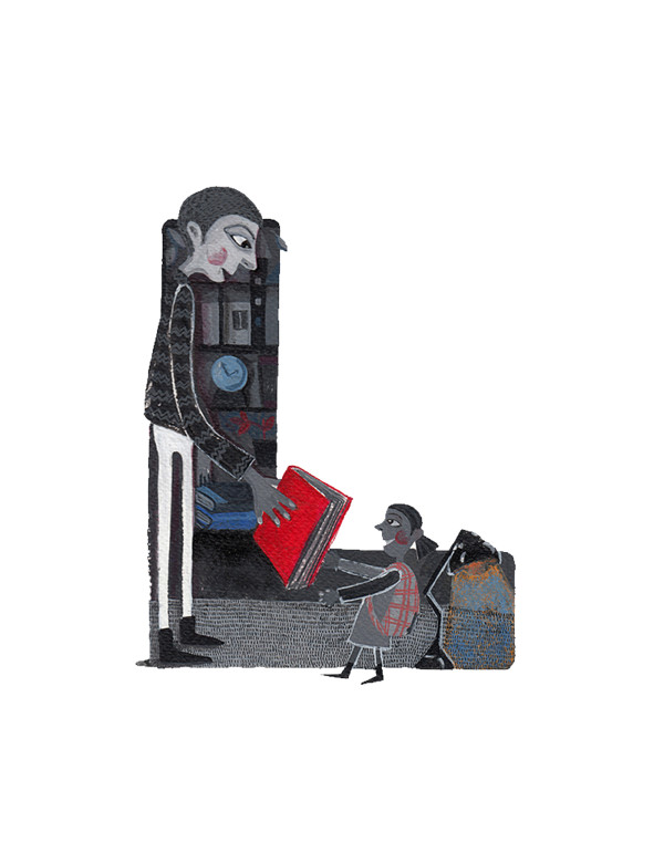 Educating Letters, illustration by Shraddha Mandale