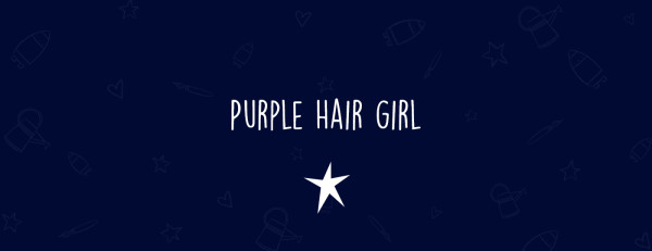 Purple Hair Girl, illustration by Yavuz Ünlü