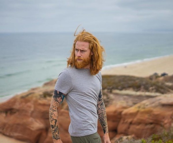 Gwilym Pugh, a shy man convinced by his barber to grow a beard