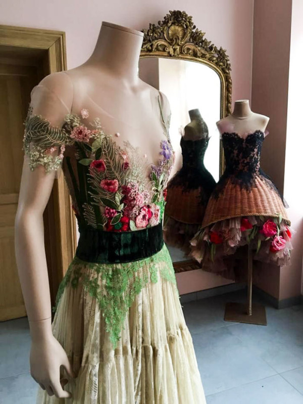 Amazing dresses crafted by Sylvie Facon