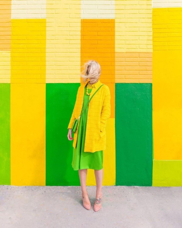 Candy-Colored self-portraits by Leslie Schneider