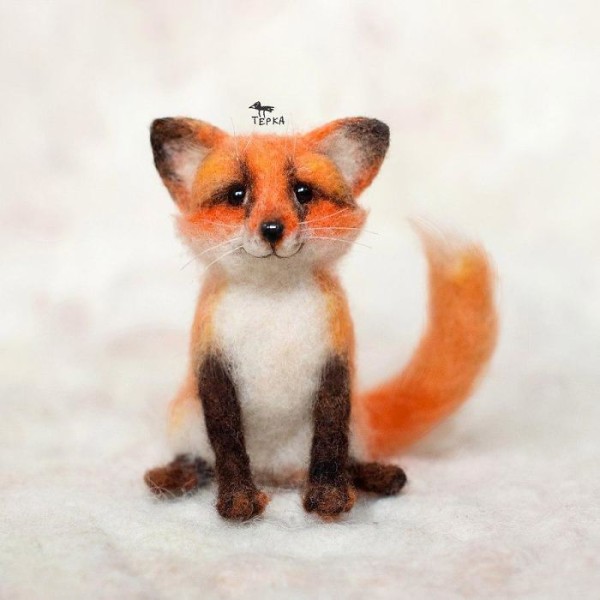 Felted sculptures toys by Tyorka