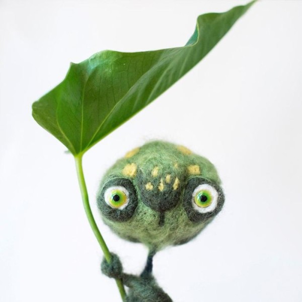 Felted sculptures toys by Tyorka