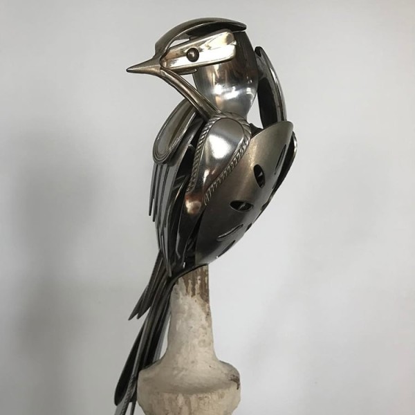 Striking silverware animal assemblages by Matt Wilson