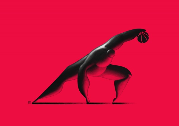 Basketball, illustration by Theo Cardinali