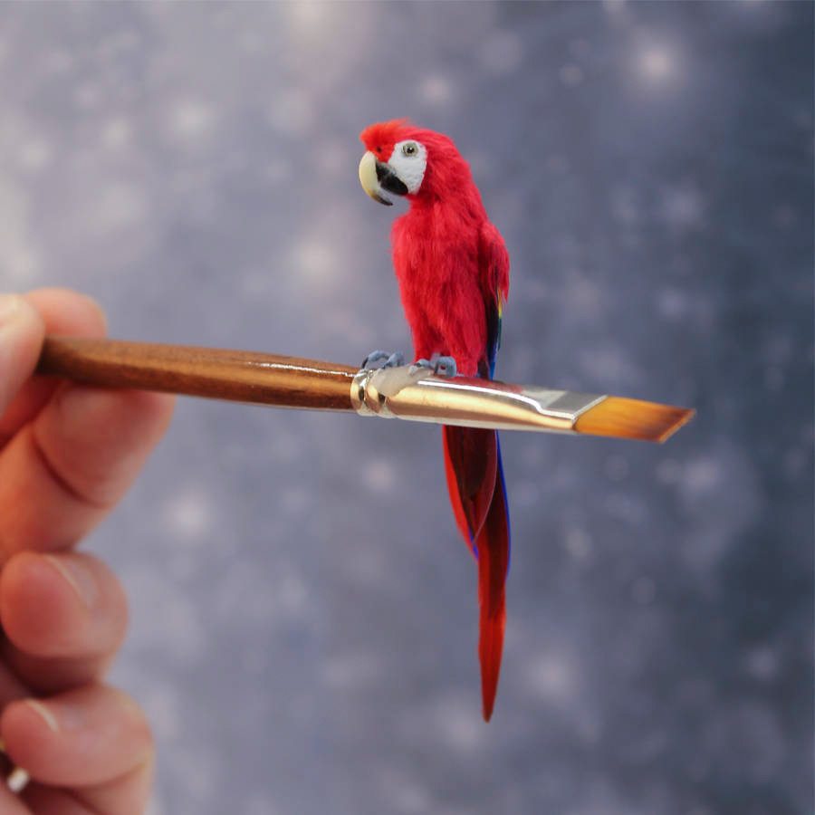 Exquisitely detailed miniature birds designed by Katie Doka