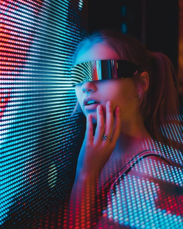 Moody and futuristic portrait photography by Reed Walchle