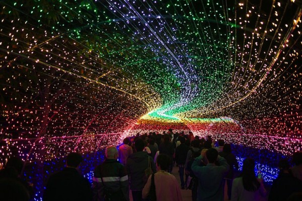 Nabana no Sato draws crowds for its twinkling Tunnel of Lights