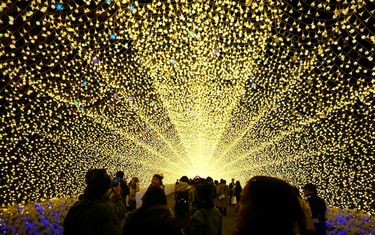 Nabana no Sato draws crowds for its twinkling Tunnel of Lights - Ego ...