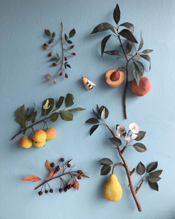 Paper Fruits and Vegetables by Ann Wood
