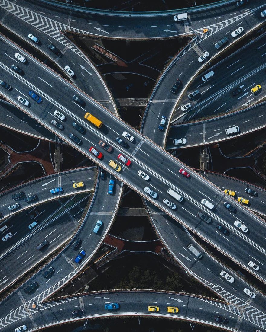 Spectacular aerial urban shots by Sébastien Nagy