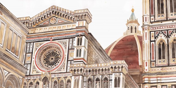 Watercolors of famous cities by Maja Wrońska