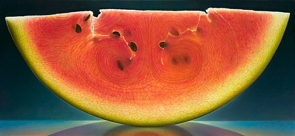 Large-scale oil paintings of fruit by Dennis Wojtkiewicz