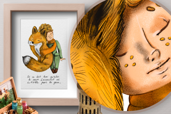 A Little Prince. Fairy tale for Creative Market