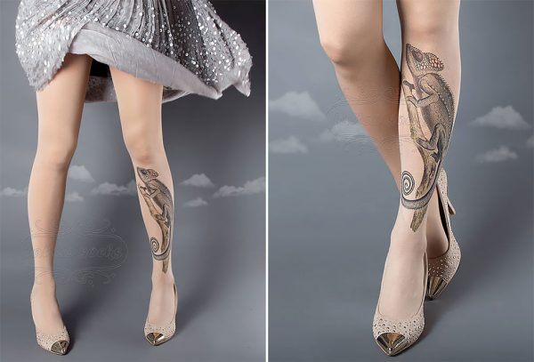 Absolutely amazing tattoo tights for impressive outfit