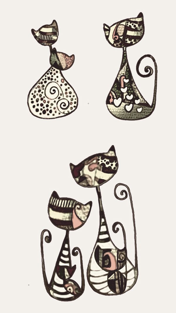 Cat, illustration by Thomai Zografou