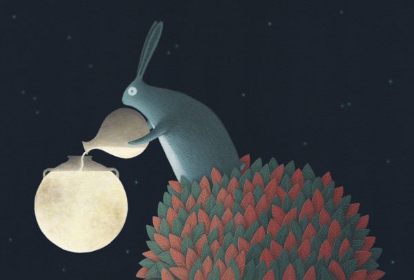 The Moon’s magical mythology, illustration by David Álvarez
