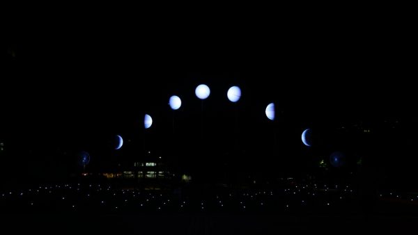 #define Moon_ - 9 rotating light installations inspired by the Moon’s phases