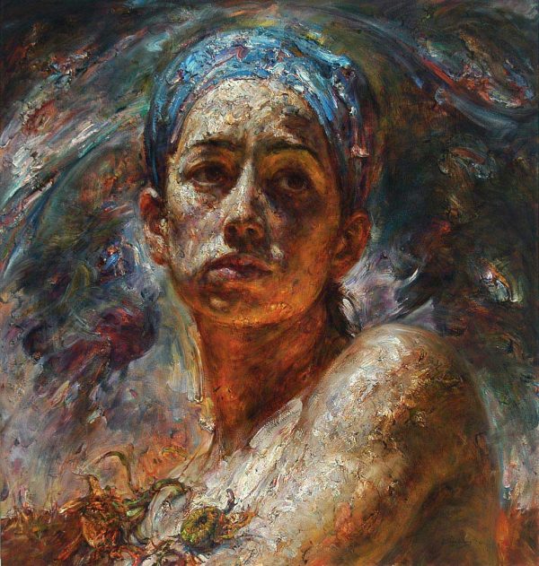 Expressive portrait paintings by Victor Wang