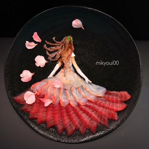 Incredible food art from raw fish and other edible ingredients