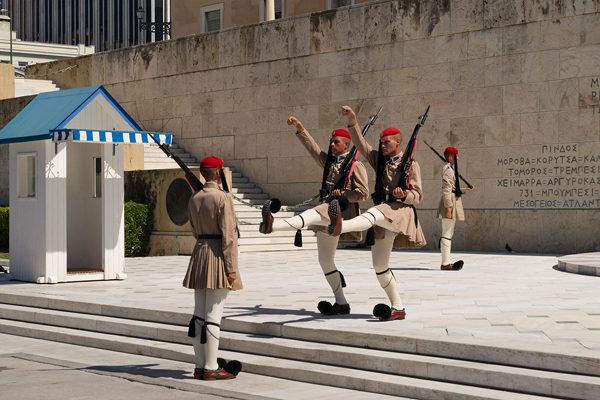 Athens - change of guard, photography by Michał Skarbiński
