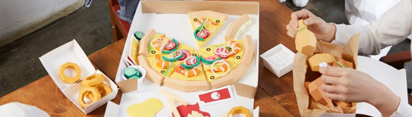 I Love Pizza, paper art by Lee Ji-Hee