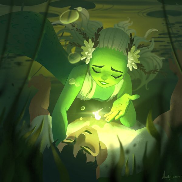 MAY the Mermaid of Lily Lake, illustration by Andy Ivanov