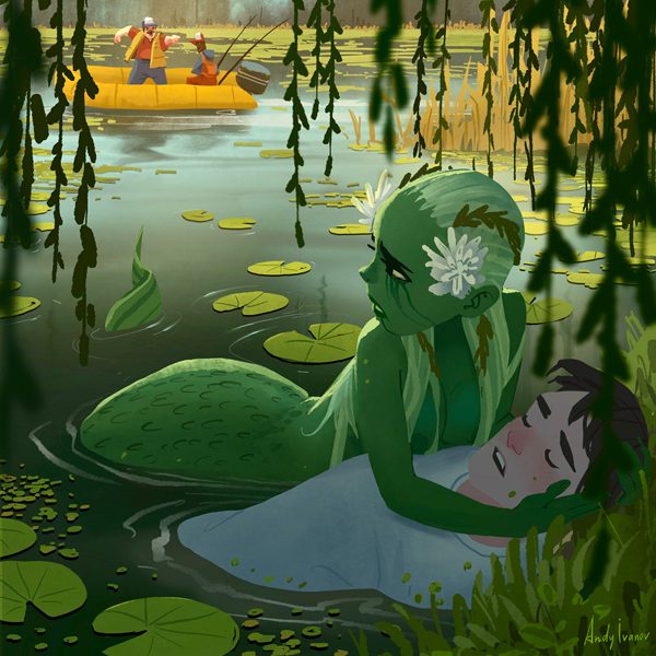 MAY the Mermaid of Lily Lake, illustration by Andy Ivanov