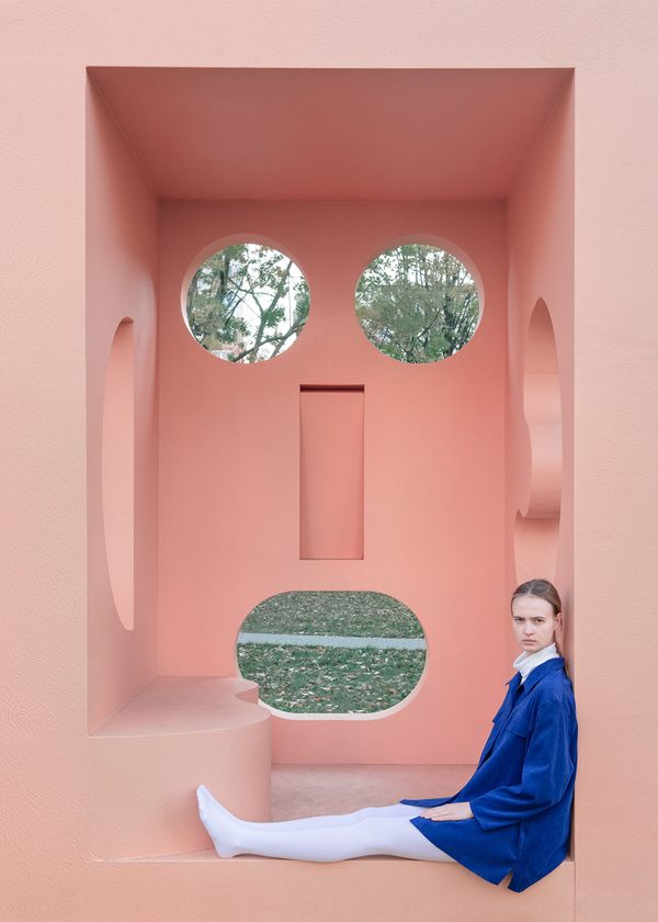Face, Pool, Two Towers and Ruin, project by Marietta Varga